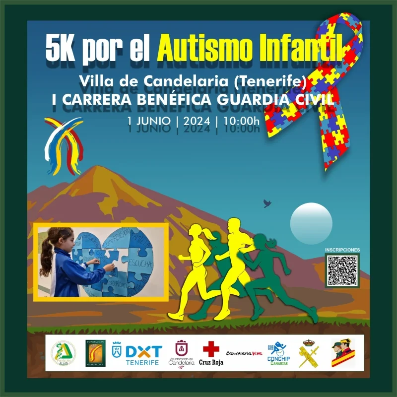 Perfil del recorrido de Carrera Benéfica Guardia Civil 5K por el Autismo Infantil 2024